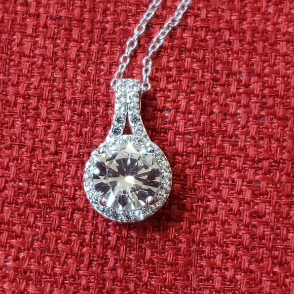 3 Piece Set: Sterling, White Lab Sapphire - Picture 5 of 11